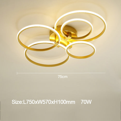 Plafonnier design avec multiple LED lumineux Vexler - vue 6 sur 8
