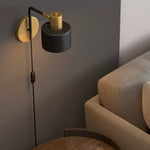 Applique murale LED noir et laiton doré Aveiro
