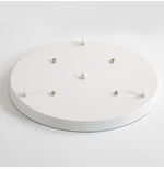 Support socle rond suspension jusqu'à 5 trous (noir ou blanc)