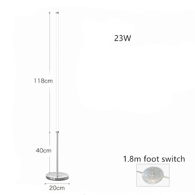 Lampadaire design LED minimaliste doré Floory