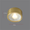 Spot moderne LED cylindrique en métal doré Tarm