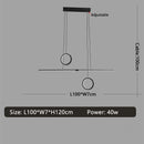 Lustre design LED minimaliste en métal Reez