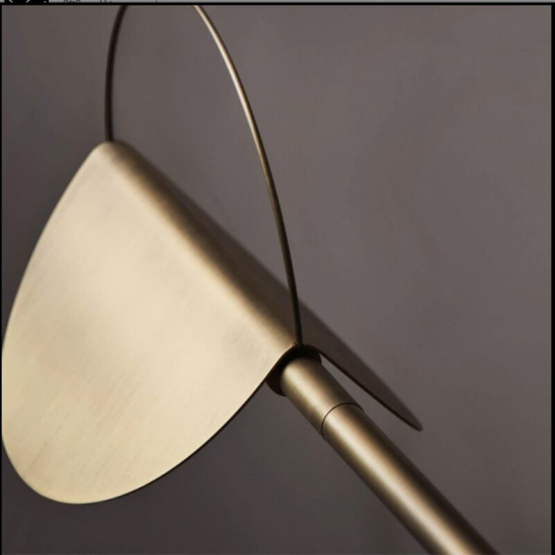 Design and minimalist gold chandelier with circular forms Zev