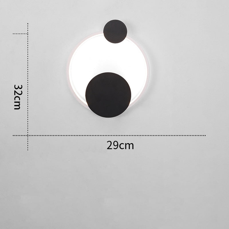 Applique murale moderne LED arrondie Scone