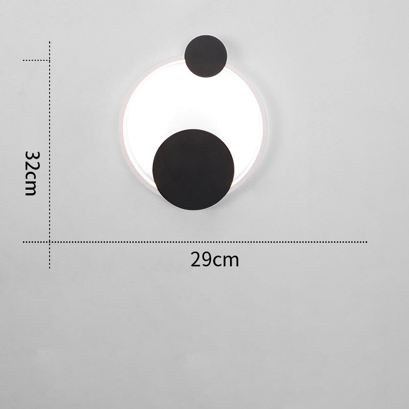 wall lamp Scone modern rounded LED wall light