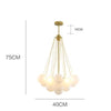 Lustre design avec multiples boules en verre Triz