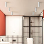 Spot moderne LED en forme de tube doré Grover