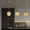 Suspension moderne LED avec abat-jour en verre Alvaro
