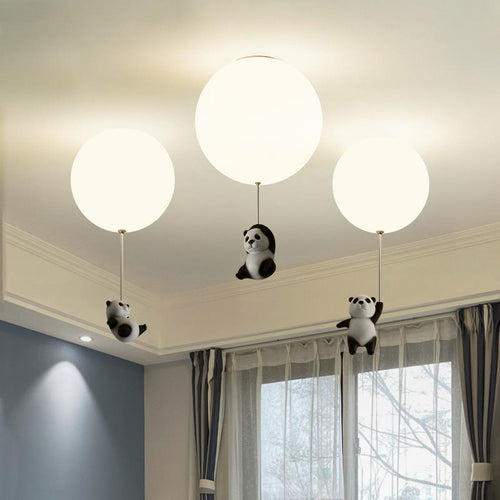 Plafonnier pour enfant LED avec ballon et panda Otto - vue 6 sur 13