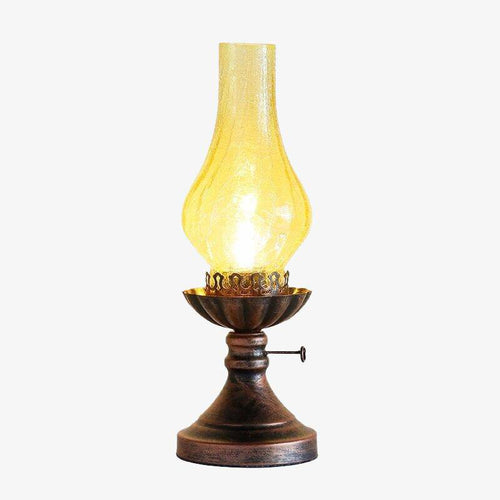 Lampe à poser vintage en métal et ampoule rétro Mona