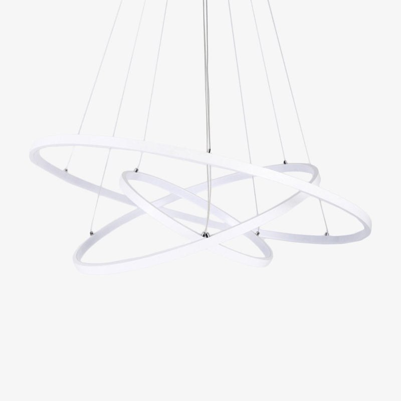 Lustre design anneaux suspendus à LED Deco