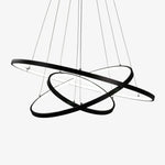Lustre design anneaux suspendus à LED Deco