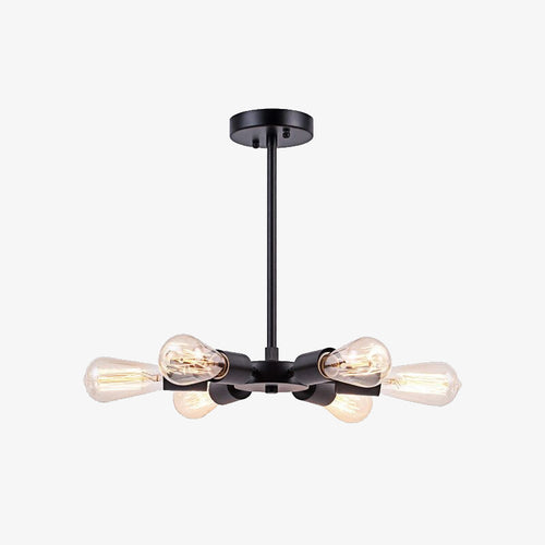 Lustre industriel LED style américain en métal Ludaya