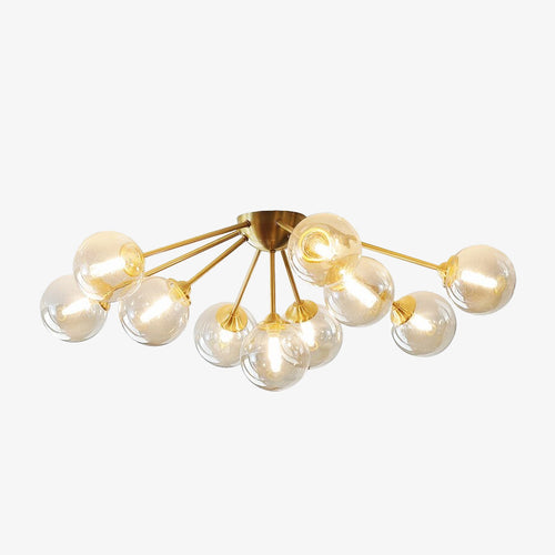 Plafonnier moderne LED avec des globes en verre Vera