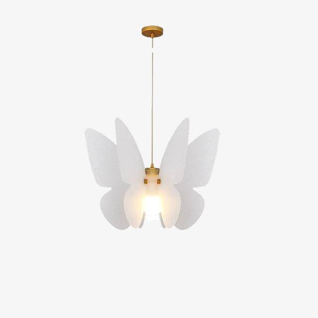 pendant light white LED design Butterfly style