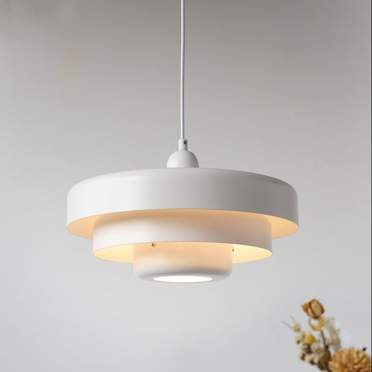 Suspension design avec abat-jour multiple en métal coloré Hirphan - vue 4 sur 8