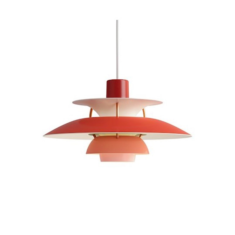 Suspension industrielle LED colorée en métal Barnaby