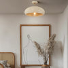 Plafonnier moderne avec abat-jour style pierre Kery