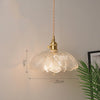 Suspension vintage LED avec abat-jour en verre Finnian