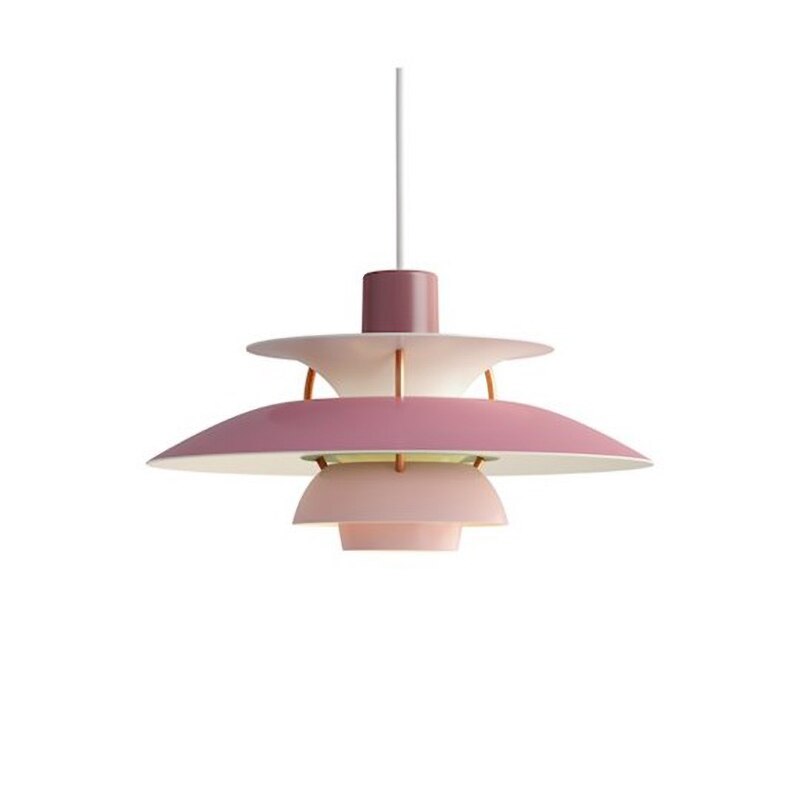 Suspension industrielle LED colorée en métal Barnaby