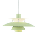 Suspension industrielle LED colorée en métal Barnaby