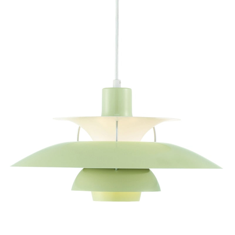 Suspension industrielle LED colorée en métal Barnaby