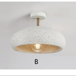Plafonnier moderne avec abat-jour style pierre Kery