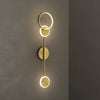 Applique murale moderne LED circulaire en métal doré Sicily