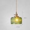 Suspension vintage LED avec abat-jour en verre Finnian