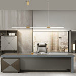 Lustre design LED doré style minimaliste Nevy