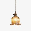 Suspension vintage LED avec abat-jour en verre Finnian