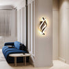 Applique murale design LED en spirale d'aluminium Psalm
