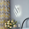 Applique murale design LED en spirale d'aluminium Psalm