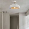 Plafonnier moderne avec abat-jour style pierre Kery
