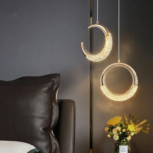 Suspension design LED de forme ronde luxury Terry - vue 3 sur 7