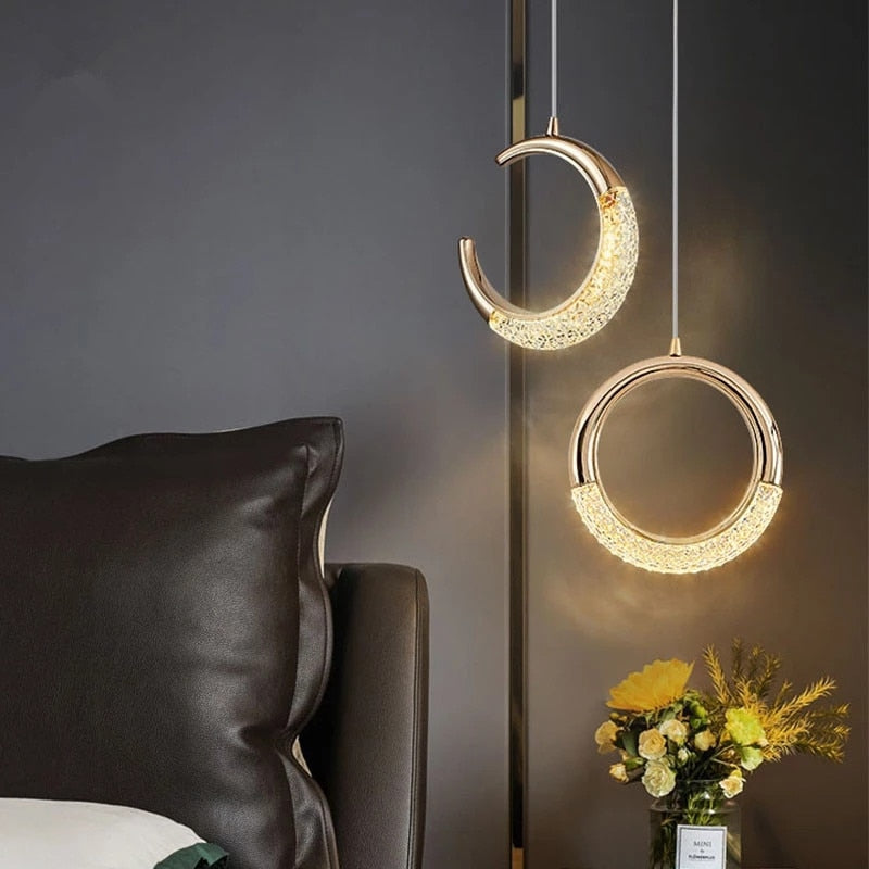 Suspension design LED de forme ronde luxury Terry - vue 2 sur 7