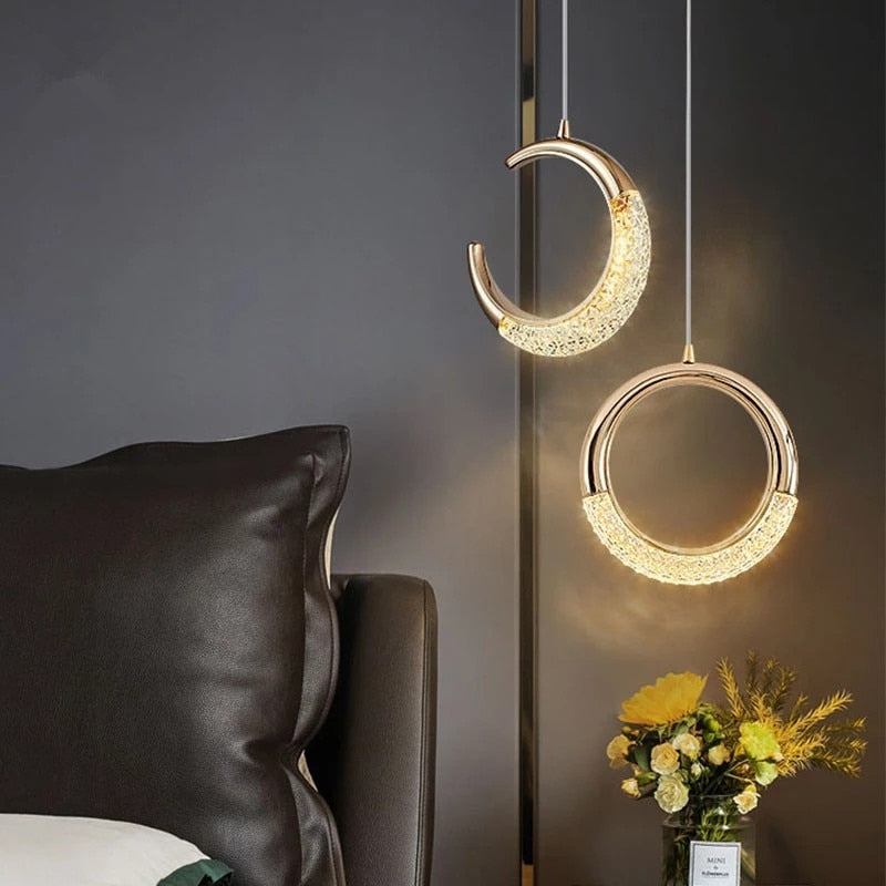 Lámpara de suspensión design LED de forma redonda de lujo Terry