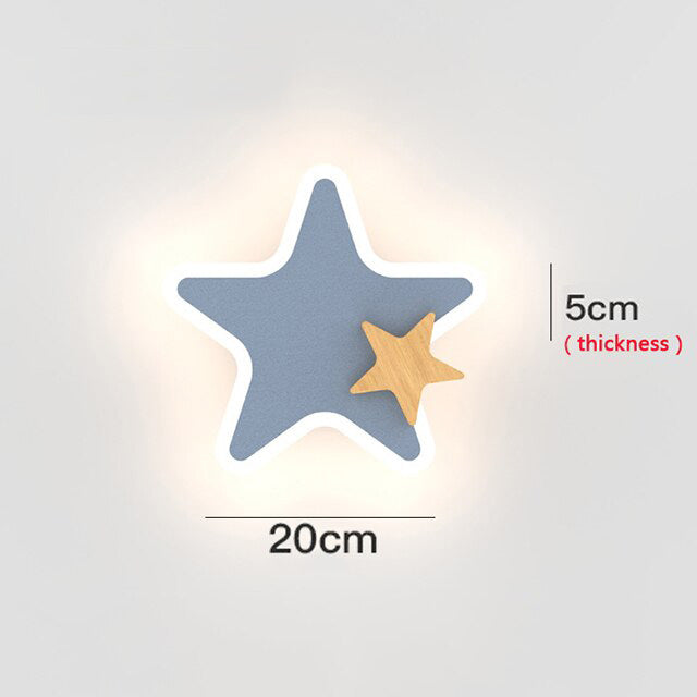 wall lamp Bowie modern LED star wall lamp for children
