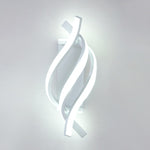 Applique murale design LED en spirale d'aluminium Psalm