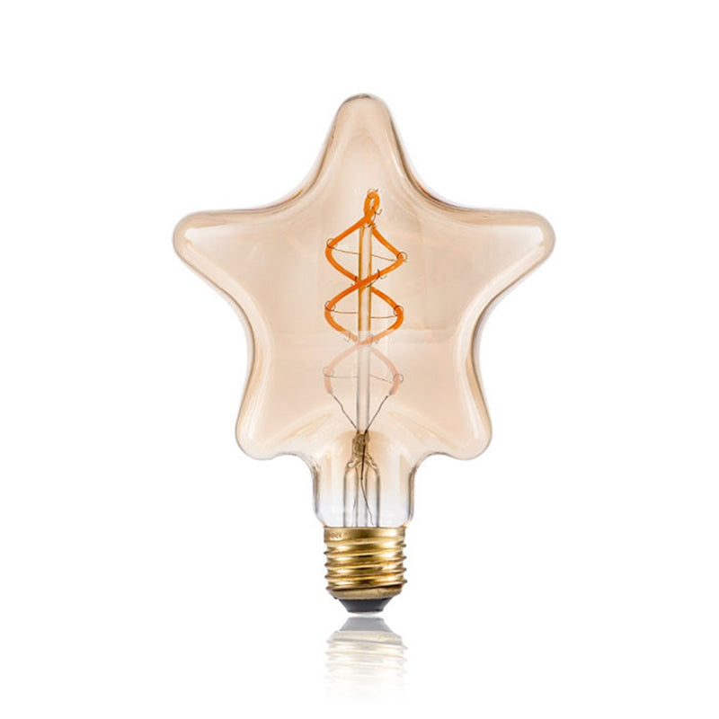 Ampoule étoile à incandescence filament spiral vintage 4W à LED Edison