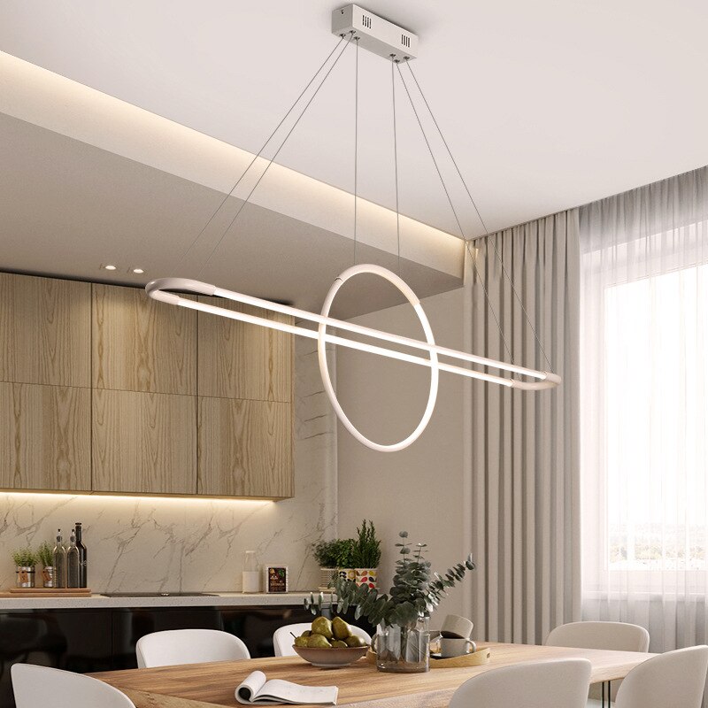 Nefta LED chandelier with hanging ring