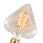 Ampoule coeur à incandescence filament vintage 40W Edison