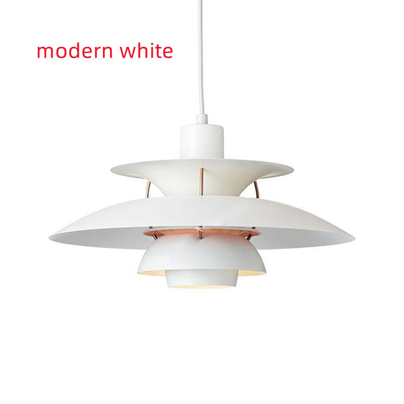 Suspension industrielle LED colorée en métal Barnaby