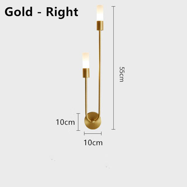 wall lamp Sally minimalist u-shaped LED wall light