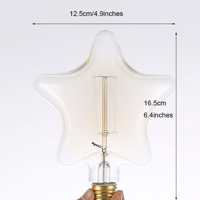 Ampoule étoile à incandescence filament vintage 40W Edison