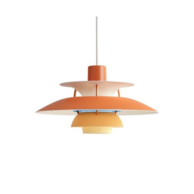 Suspension industrielle LED colorée en métal Barnaby
