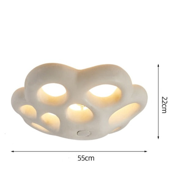 Jolia openwork LED ceiling light in flower design