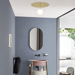 Modern LED ceiling lamp with circular base and Auggie light bead