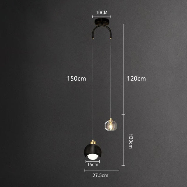 Lámpara de suspensión design Fuentes de luz dual LED Thea