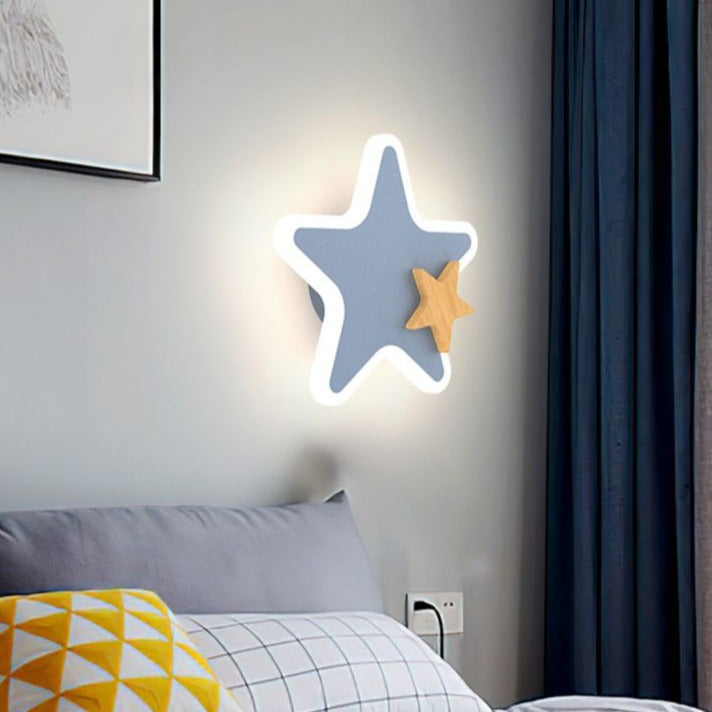 Applique murale moderne LED étoile pour enfant Bowie